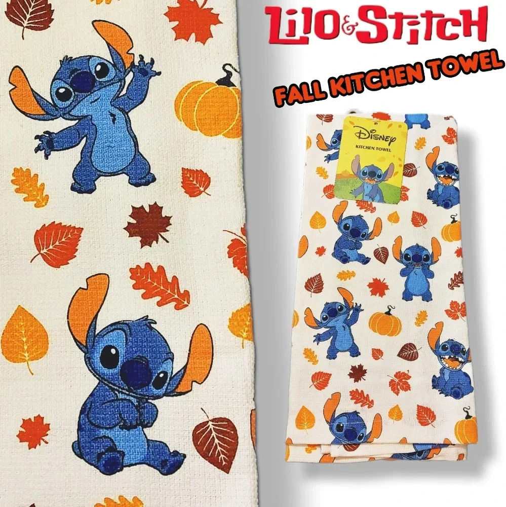 Lilo & Stitch Fall Kitchen Towel - Autumn Decor